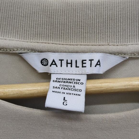 Athleta Gray Sweatshirt for Cozy Comfort and Stylish Layering size Large - Picture 3 of 5